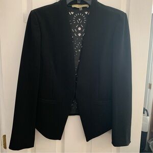 Unique Edgy Black Cutout Back Jacket